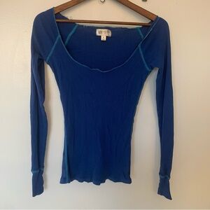 Anchor Blue Women's Deep Blue Long Sleeve Tee